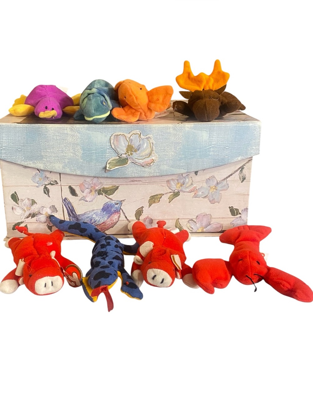 TY Teenie Beanie Babies Set of 8 Plush Stuffed Animals Vintage Collectibles